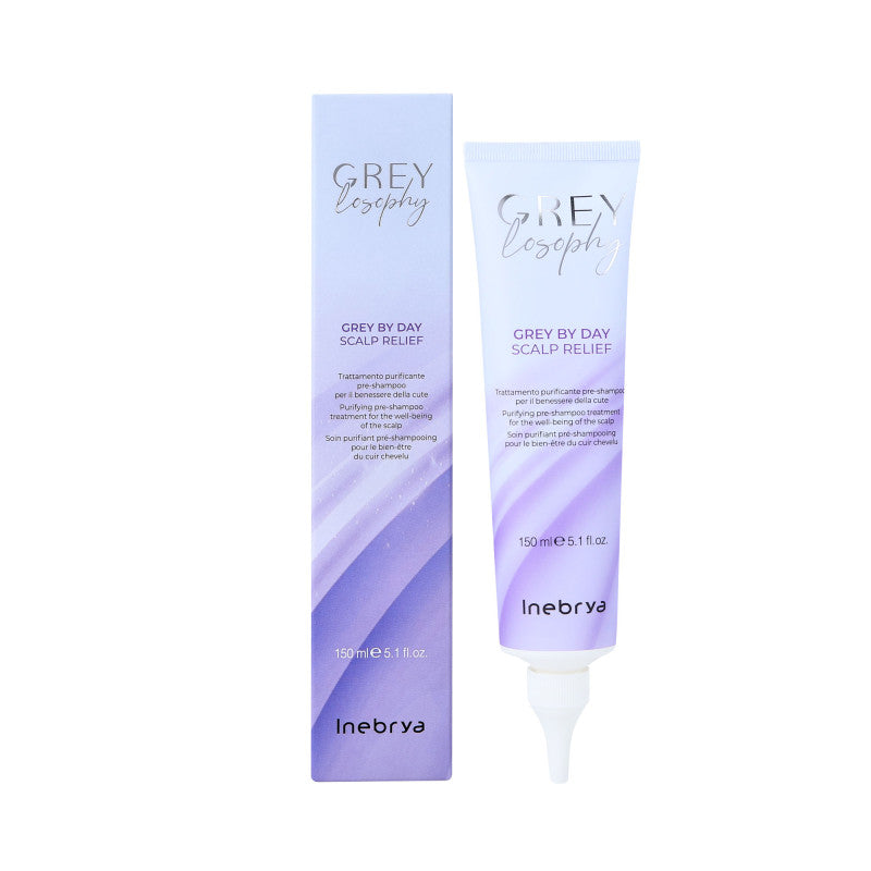 INEBRYA GREYLOSOPHY GREY BY DAY Trattamento detergente cuoio capelluto prima dello shampoo 150ml