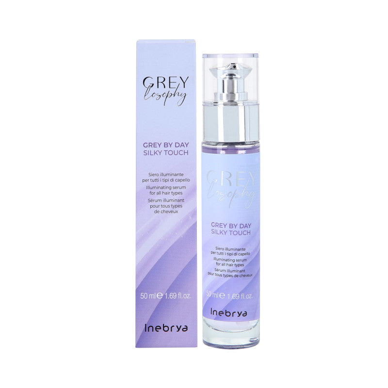 INEBRYA GREYLOSOPHY GREY BY DAY Siero illuminante per capelli grigi e decolorati 50ml