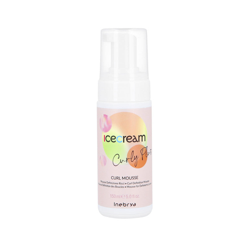 INEBRYA ICE CREAM CURLY PLUS Mousse per capelli ricci definizione ricci Curl One 150ml