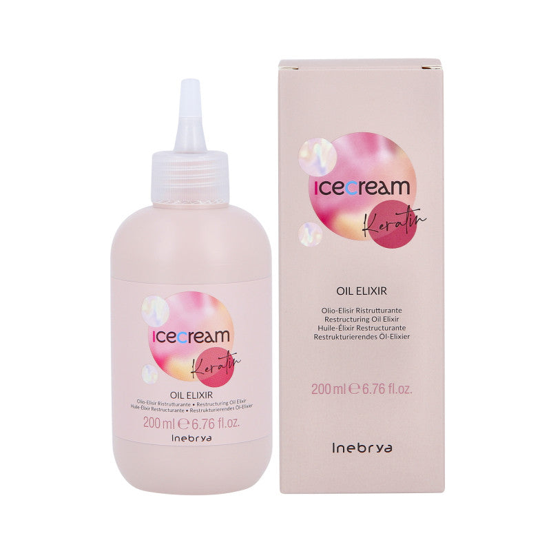 INEBRYA ICE CREAM KERATIN OIL Elisir rigenerante per capelli con cheratina 200ml