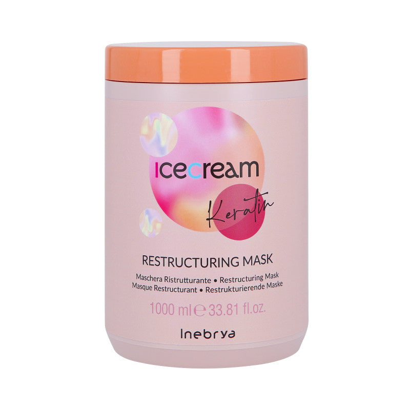 INEBRYA GELATO RISTRUTTURANTE Maschera per capelli con cheratina 1000ml