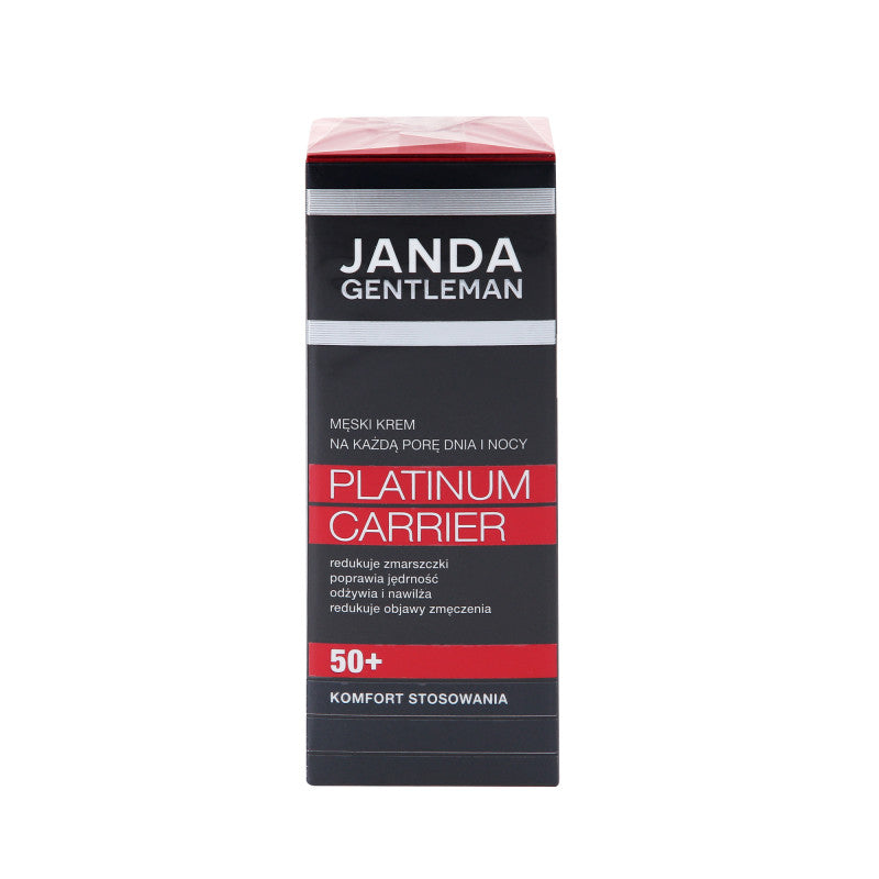 JANDA GENTLEMAN PLATINUM CARRIER 50+ Crema uomo per ogni momento del giorno e della notte 50ml