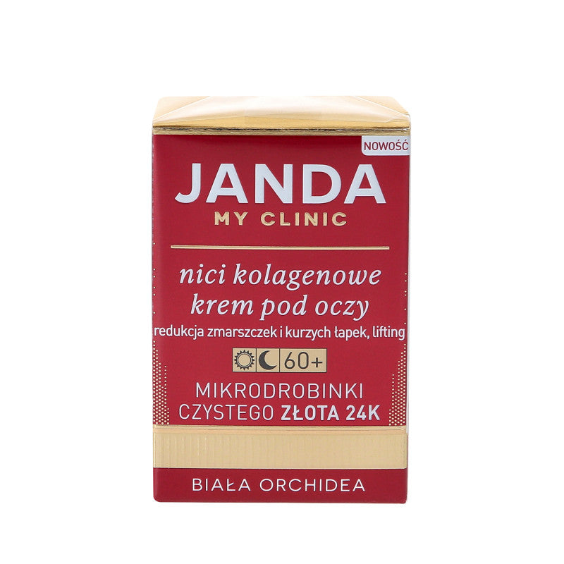 JANDA MY CLINIC 60+ Nici kolagenowe, krem pod oczy 15ml