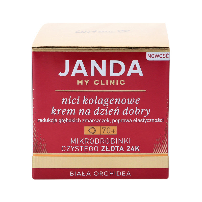 JANDA MY CLINIC 70+ Nici kolagenowe przeciwzmarszczkowy krem na dzień dobry 50ml