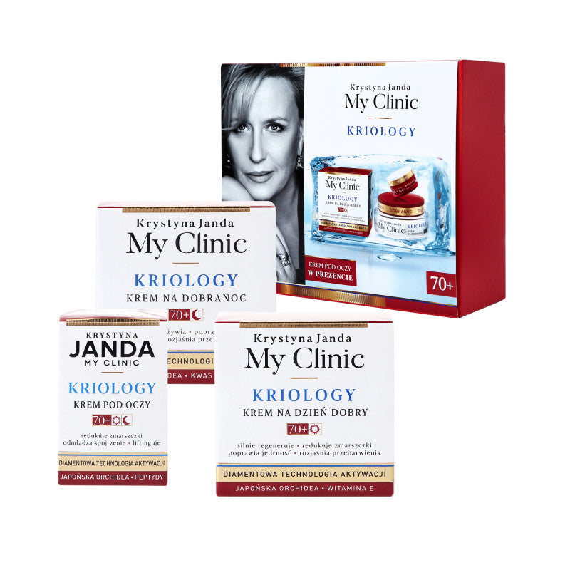 JANDA MY CLINIC KRIOLOGY Set regalo per il viso 70+ 2x50ml + 15ml