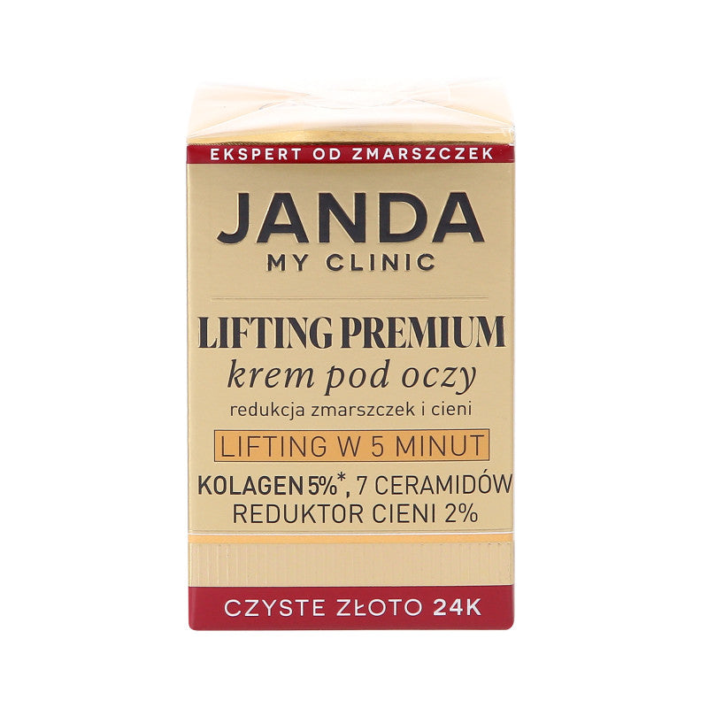 JANDA MY CLINIC LIFTING PREMIUM Liftingujący krem pod oczy 15ml