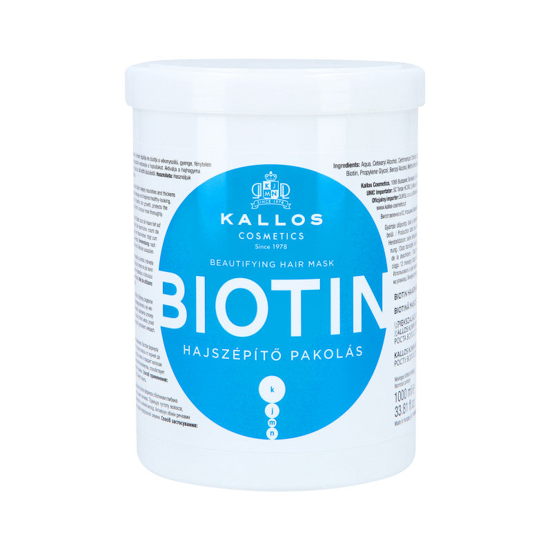 KALLOS KJMN Biotin Maschera rinforzante 1000 ml