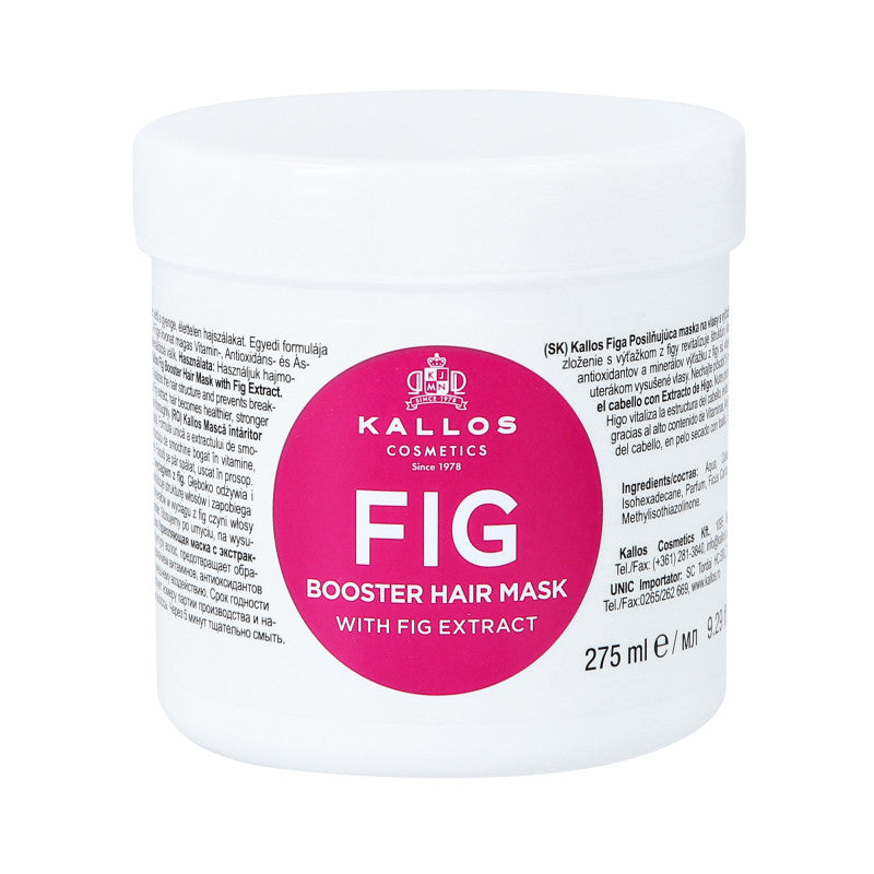 KALLOS KJMN FIG Maschera rinforzante per capelli fini e delicati con estratto di fico 275 ml