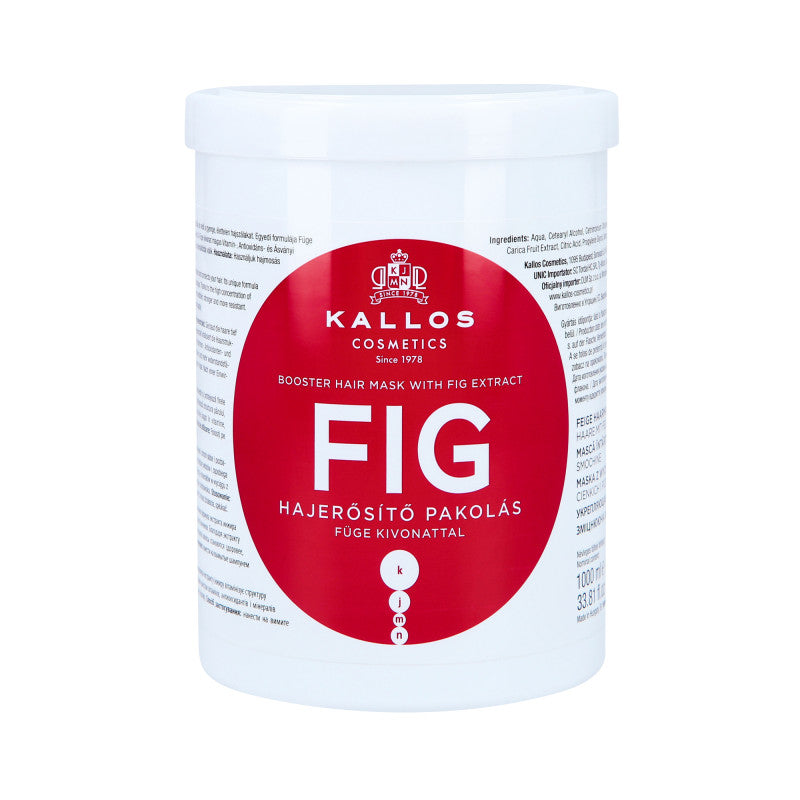 KALLOS KJMN Fig boost maschera rinforzante per capelli 1000ml