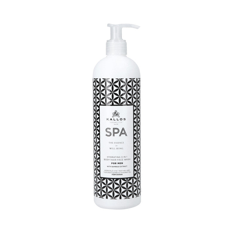 KALLOS SPA Feuchtigkeitsspendendes Duschgel für Männer 3in1 500 ml