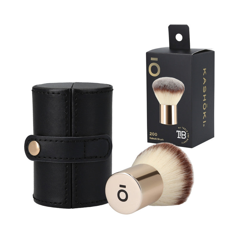 Kashōki 200 Pennello Piatto Kabuki Per Cosmetici In Polvere