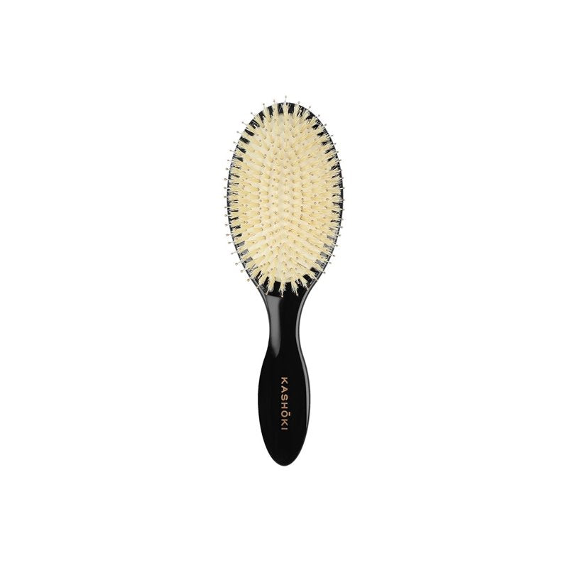 Kashōki Smooth White Detangler Spazzola Ovale Per Capelli Con Setole Di Cinghiale