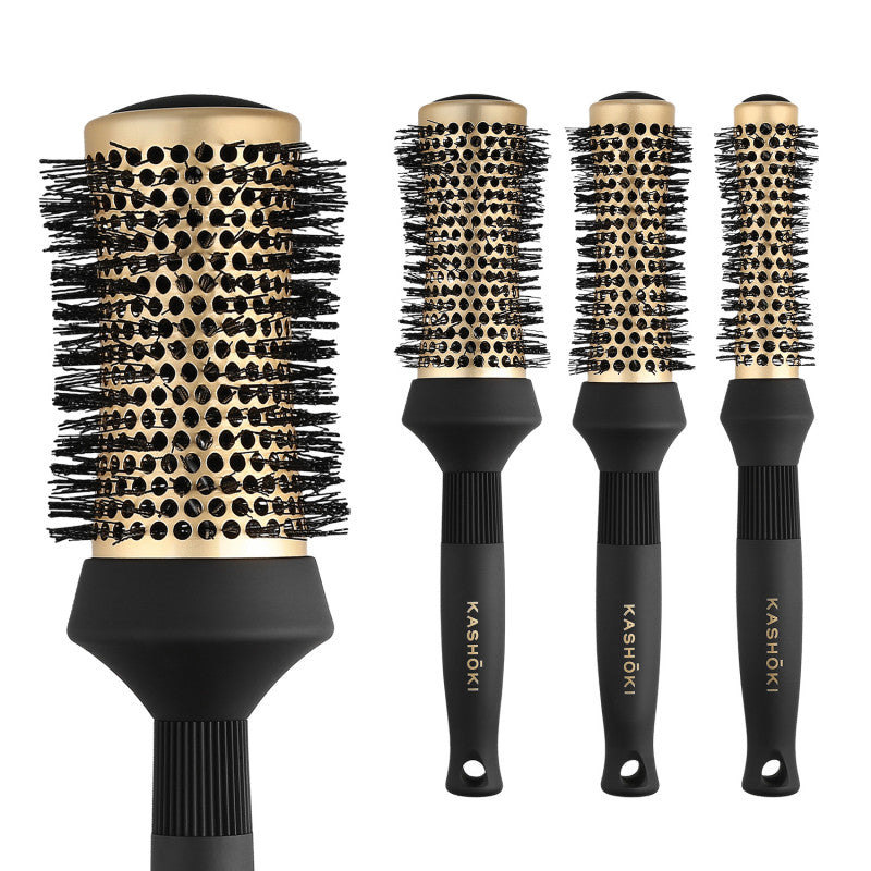 Kashōki Timeless Beauty Set Spazzole Rotonde Per Capelli, 4 Pezzi