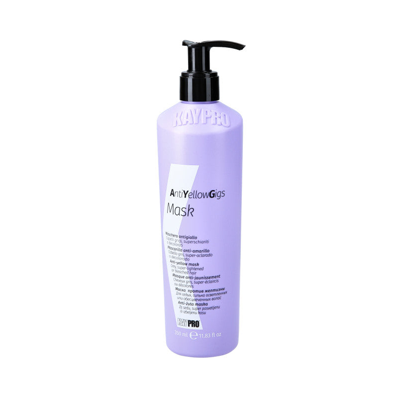 KAYPRO ANTI YELLOW GIGS Maschera Viola per Capelli Biondi e Grigi 350 ml