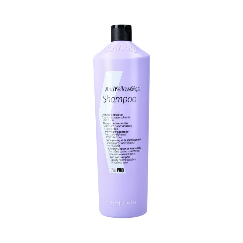 KAYPRO ANTI YELLOW GIGS Shampoo Viola per Capelli Biondi e Grigi 1000 ml