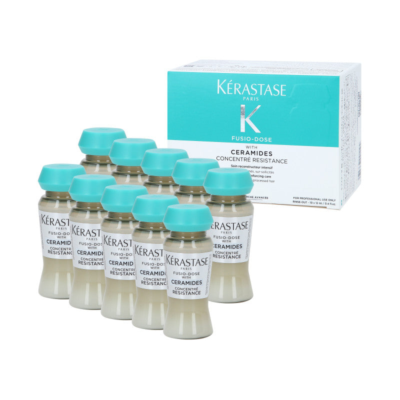 KÉRASTASE FUSIO-DOSE CONCENTRE RESISTANCE CERAMIDES Fiale per capelli danneggiati 10x12ml