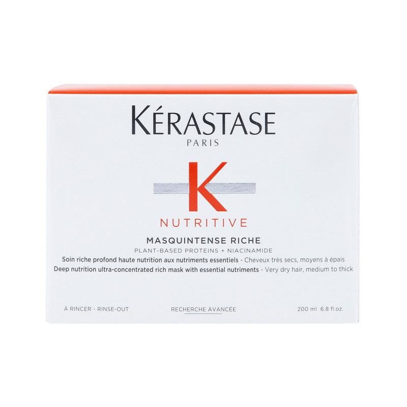 KÉRASTASE NUTRITIVE MASQUINTENSE RICHE Maschera nutriente arricchita per capelli molto secchi, normali e grossi 200ml