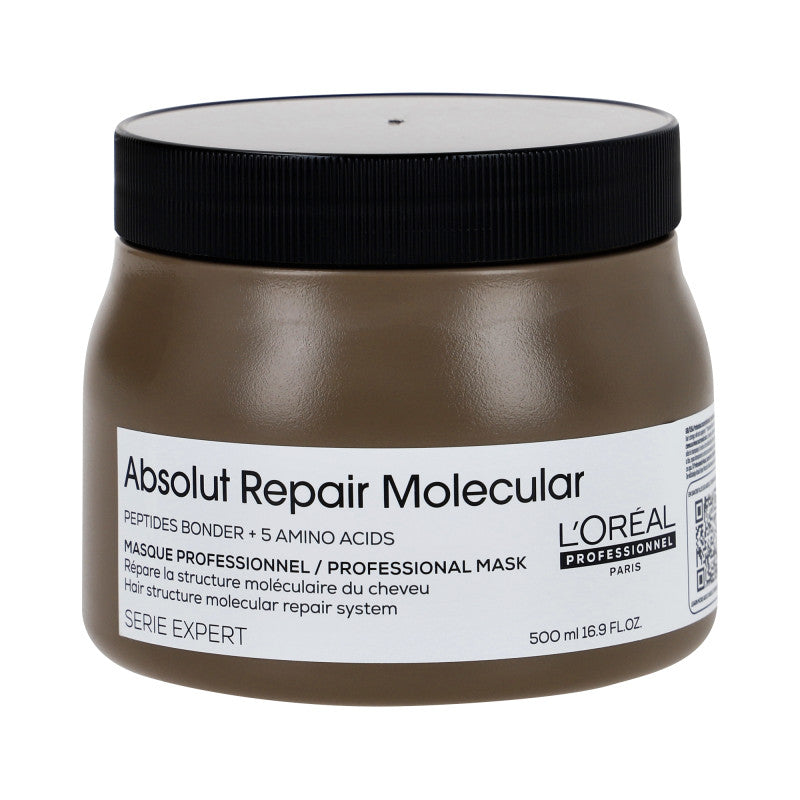 L'OREAL PROFESSIONNEL ABSOLUT REPAIR MOLECULAR Maschera per capelli intensamente rigenerante 500ml
