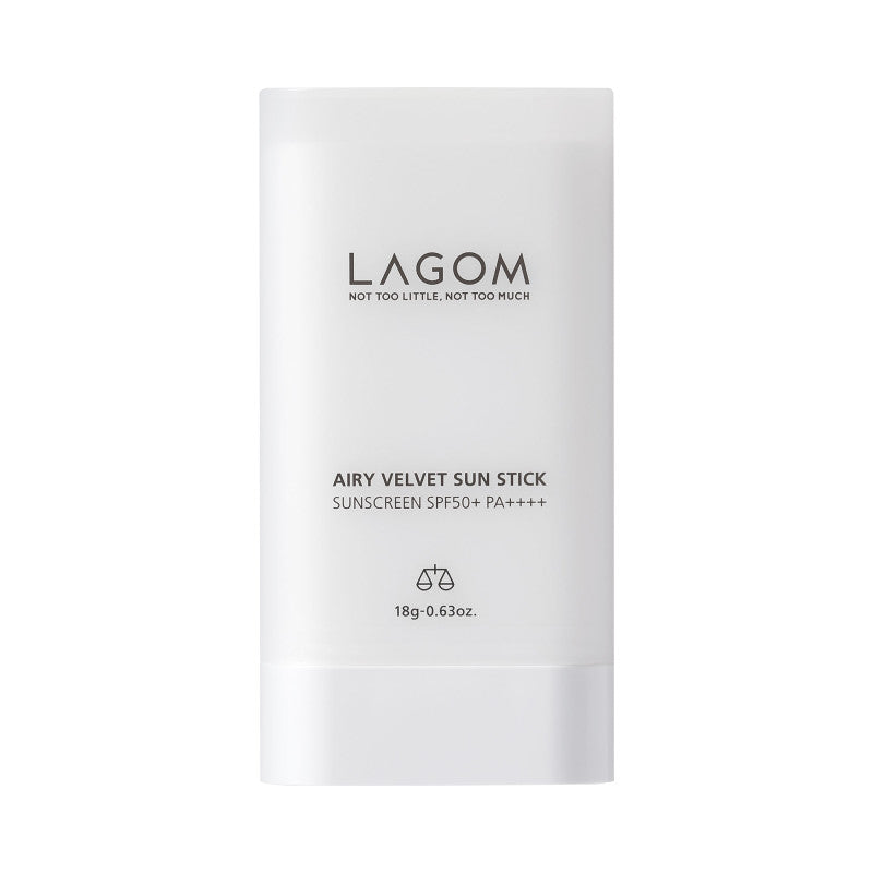LAGOM AIRY VELVET SUN STICK SPF50+, PA++++ Aksamitny sztyft przeciwsłoneczny do twarzy i ciała 18g