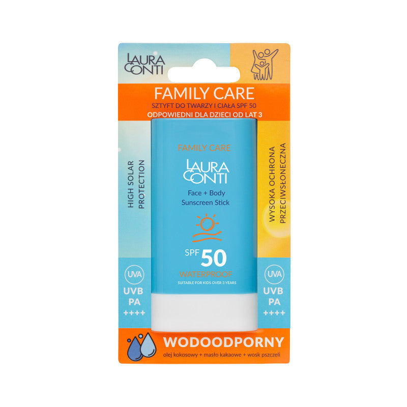 LAURA CONTI FAMILY CARE Crema Stick con SPF 50 per Viso e Corpo 20 g