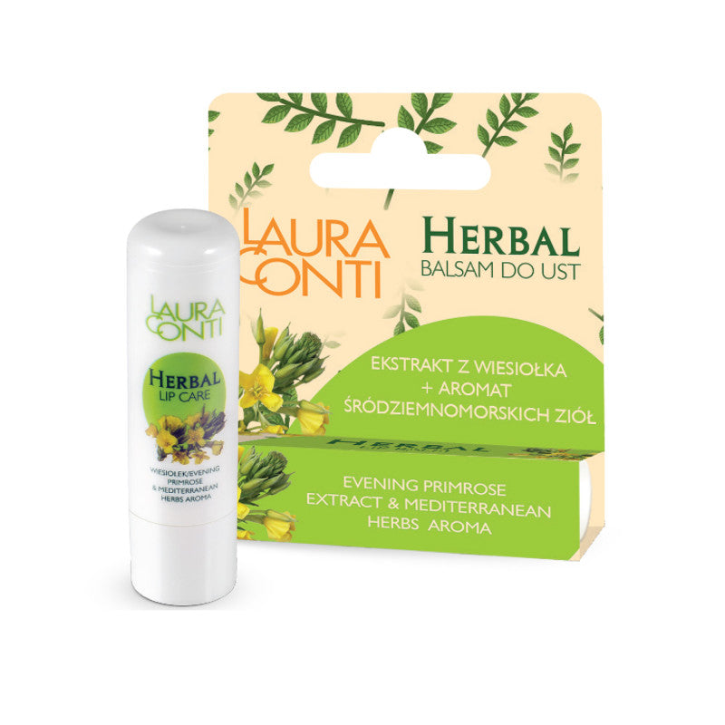 LAURA CONTI HERBAL Balsamo labbra nutriente con olio di enotera 4,8 g