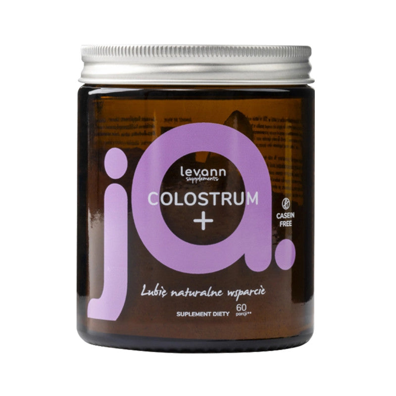 LEVANN “jA” COLOSTRUM+ Suplement diety wspierający odporność i układ pokarmowy 60g