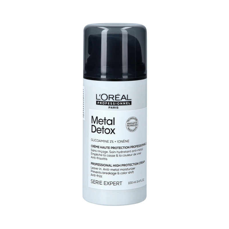 L'OREAL PROFESSIONEL METAL DETOX GLICOAMINE 1% + IONENE Crema idratante anticrespo senza risciacquo 100ml