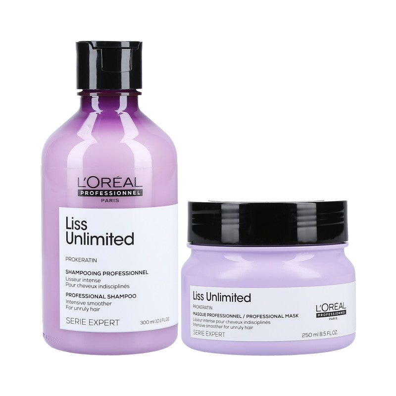 L'OREAL PROFESSIONNEL LISS UNLIMITED Cofanetto lisciante Shampoo 300ml + Maschera 250ml