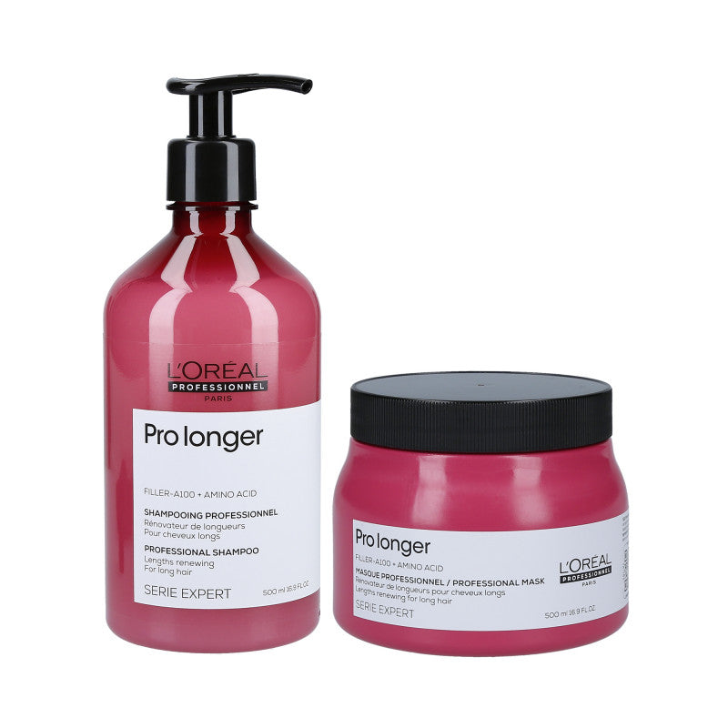 L'OREAL PROFESSIONNEL PRO LONGER Cofanetto rinforzante Shampoo 500ml + Maschera 500ml
