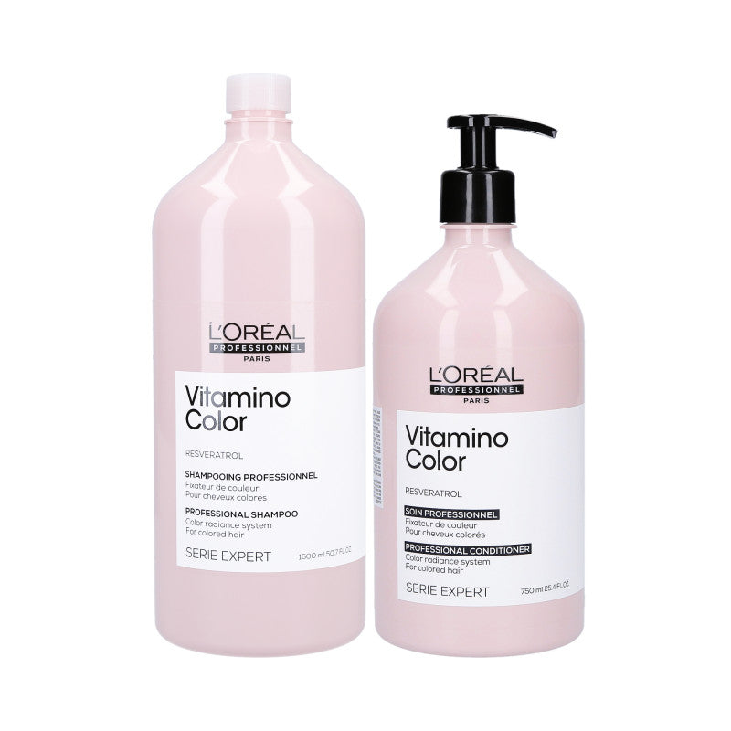 L'OREAL PROFESSIONNEL VITAMINO COLOR Set per capelli colorati Shampoo 1500ml + Balsamo 750ml