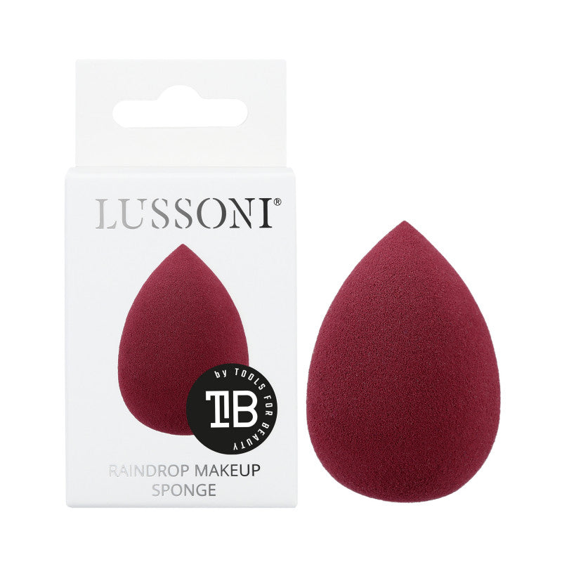 LUSSONI Spugna Makeup A Goccia, Borgogna