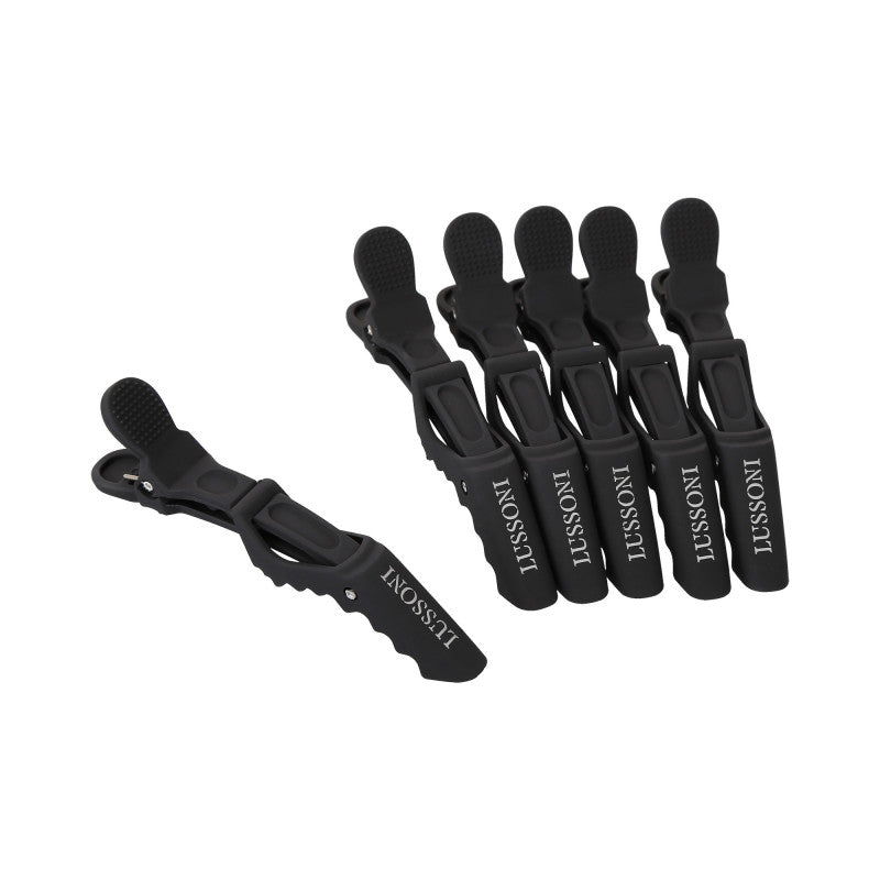 LUSSONI Set Di Clip A Coccodrillo, soft touch, 6 pezzi