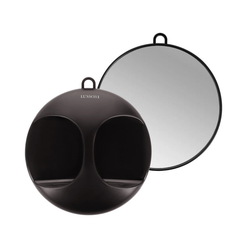 LUSSONI Specchio Rotondo Nero Ø 29 cm