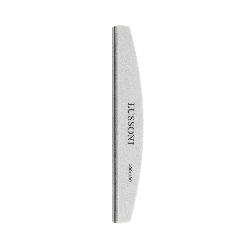 LUSSONI Buffer Per Unghie, Mezzaluna, 100/180, 10 Pezzi