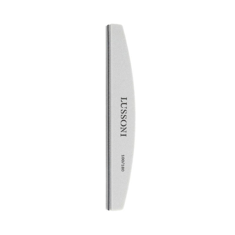 LUSSONI Buffer Per Unghie, Mezzaluna, 100/180, 25 Pezzi