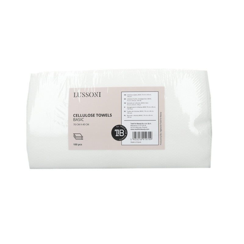 LUSSONI Asciugamano In Cellulosa, BASIC 70 cm x 40 cm, 100 Pezzi