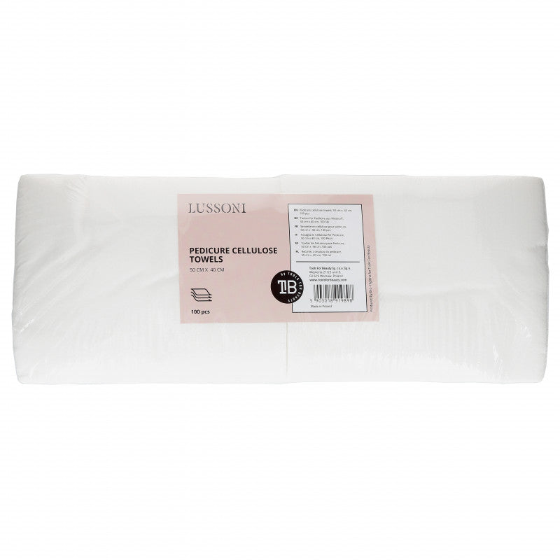 LUSSONI Tovaglia In Cellulosa Per Pedicure, 50 cm x 40 cm, 100 Pezzi