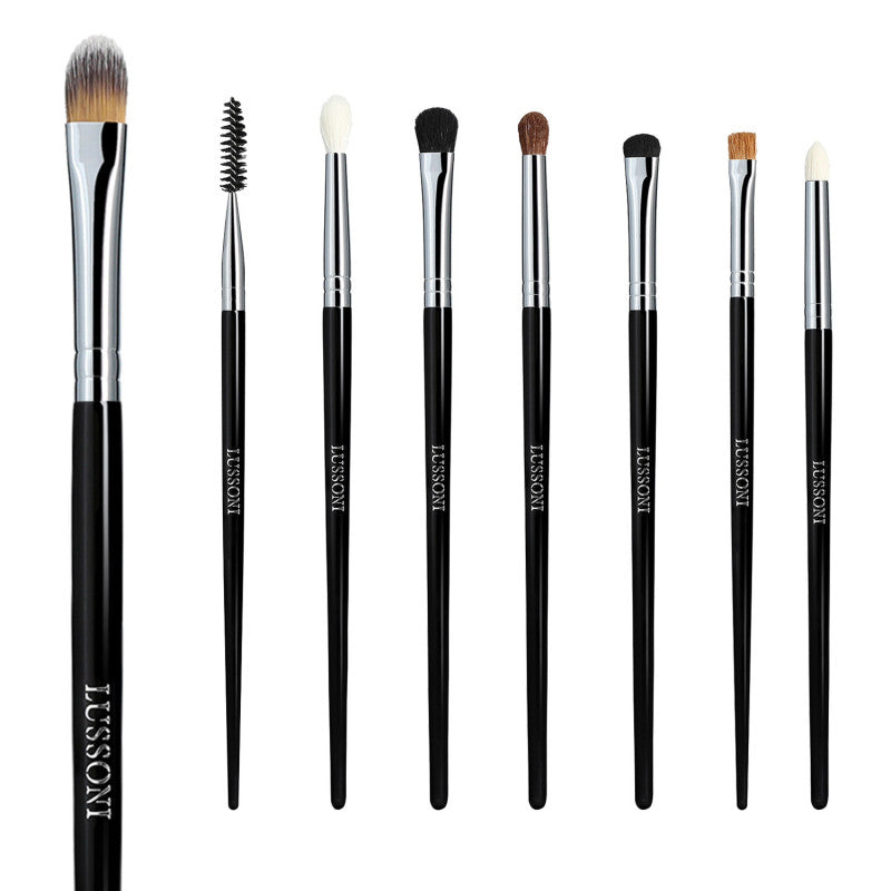 LUSSONI Smokey Eye - 8 Pezzi Set Pennelli Makeup Professionale