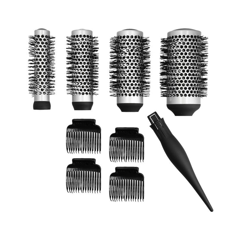 LUSSONI Set Di 4 Spazzole Styling + 4 Clip Intercambiabili