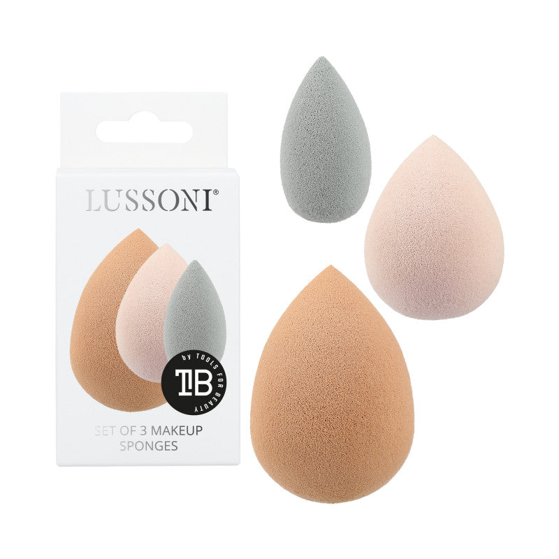 LUSSONI Set Spugne Makeup , 3 Pezzi