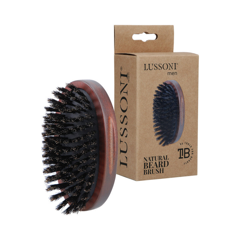 LUSSONI MEN Spazzola per barba naturale, Ovale