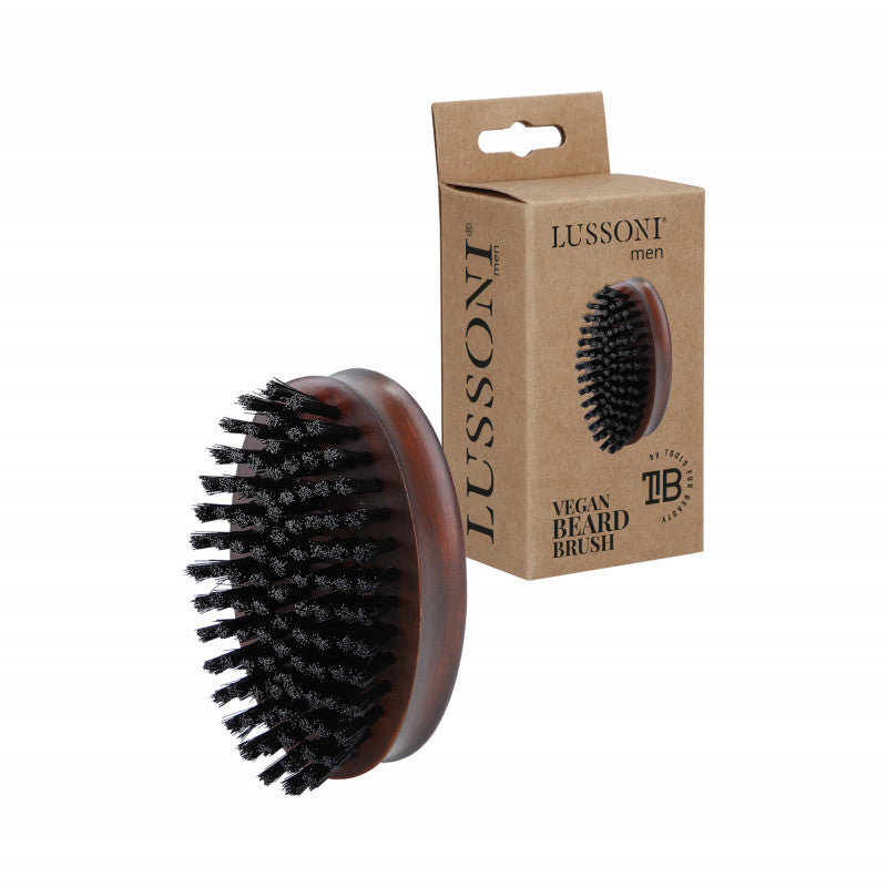 LUSSONI MEN Spazzola per barba vegana, Ovale