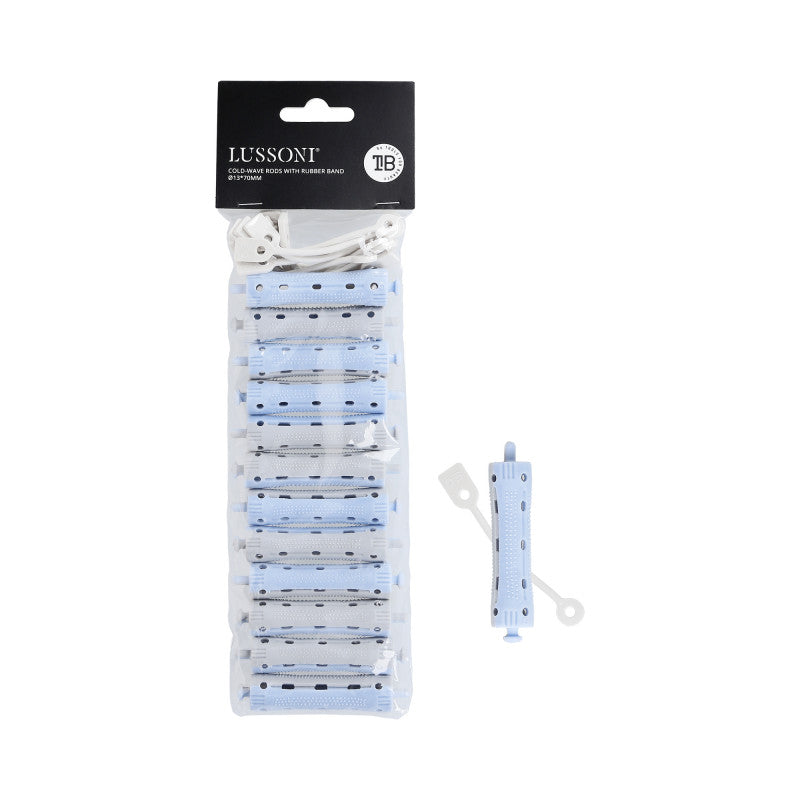 LUSSONI Bigodini per onde con elastico. Ø13*70mm. 12 pz.
