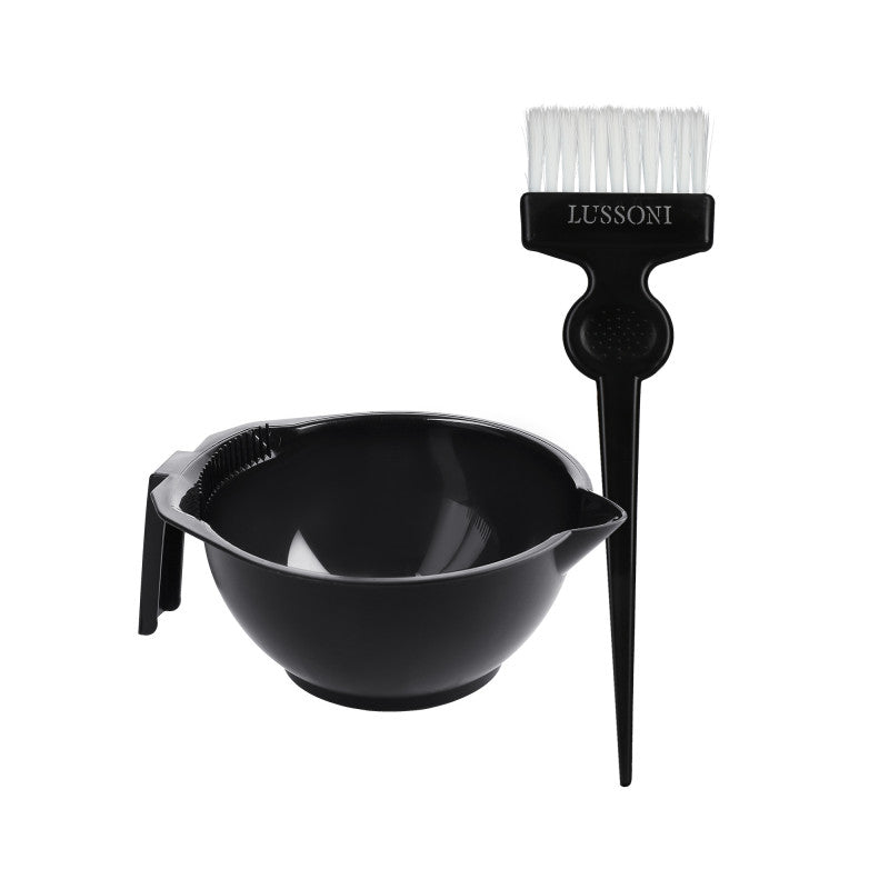 LUSSONI Set Ciotola per tintura da 300ml + Pennello TB 002