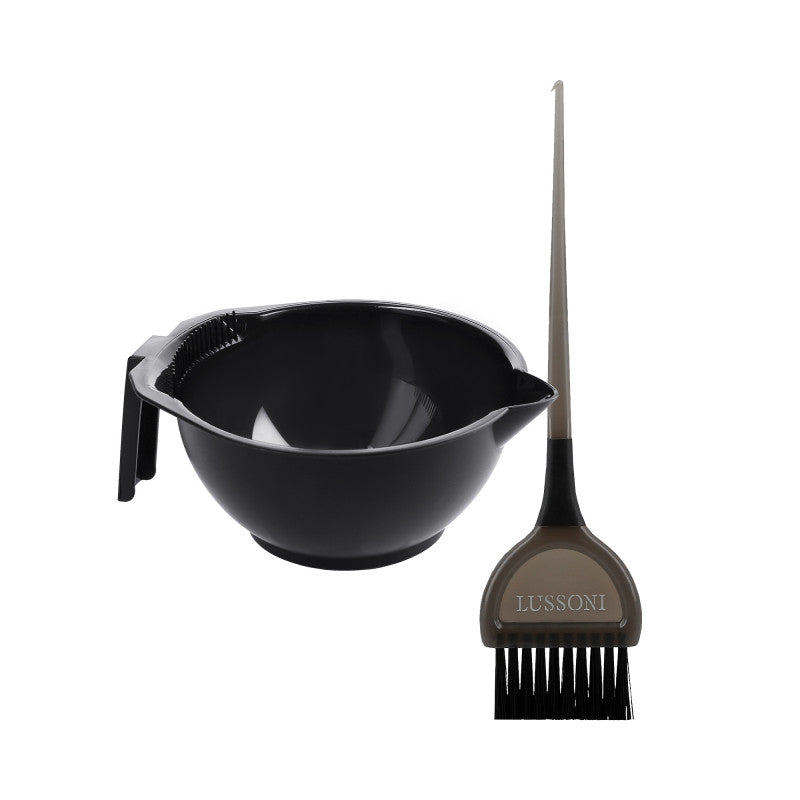 LUSSONI Set Ciotola per la tintura 300ml + Pennello TB 011