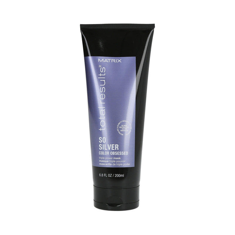 MATRIX TOTAL RESULTS COLOR OBSESSED SO SILVER Maschera per capelli biondi e grigi 200ml
