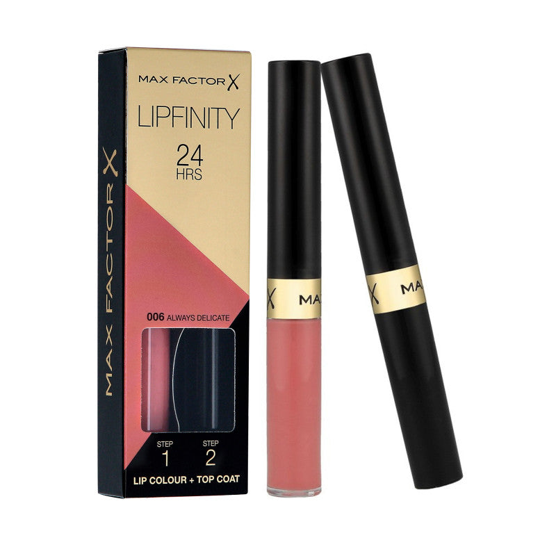 MAX FACTOR LIPFINITY Rossetto bifase 2 in 1 006 Always Delicate 2,3ml+1,9g
