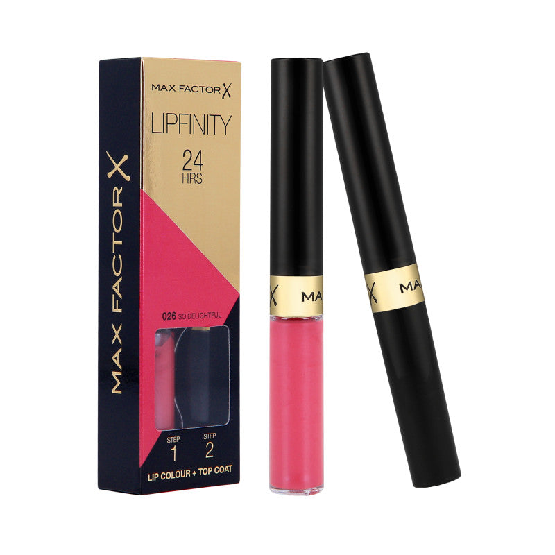 MAX FACTOR LIPFINITY Rossetto bifase 2 in 1 026 So Delightful 2,3ml+1,9g
