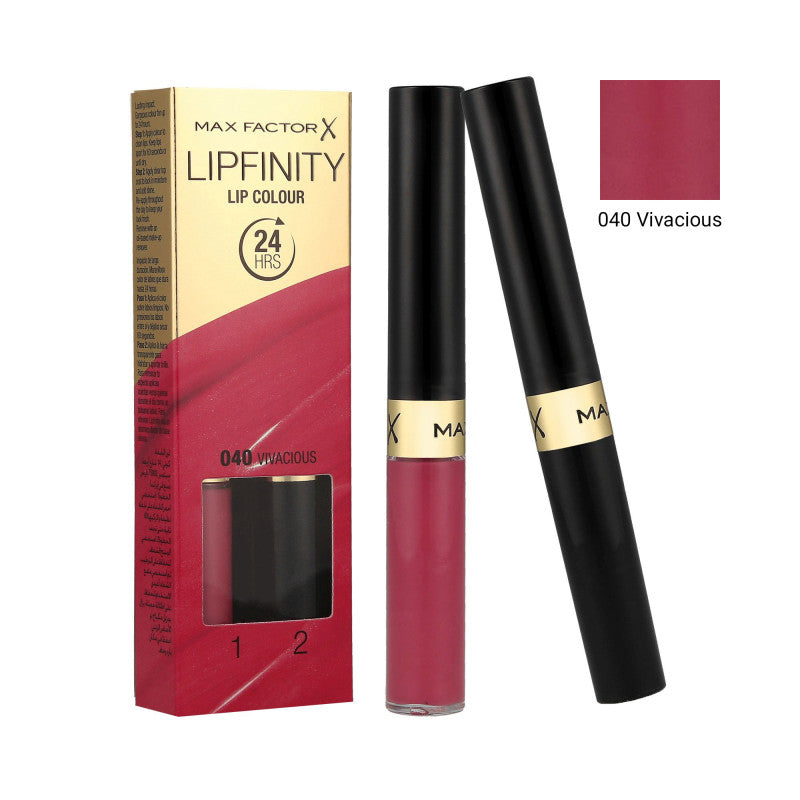 MAX FACTOR LIPFINITY Rossetto bifase 2 in 1 040 Vivacious 2,3ml+1,9g