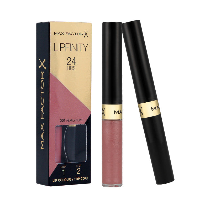 MAX FACTOR LIPFINITY Rossetto bifase 2 in 1 001 Pearly Nude 2,3ml+1,9g